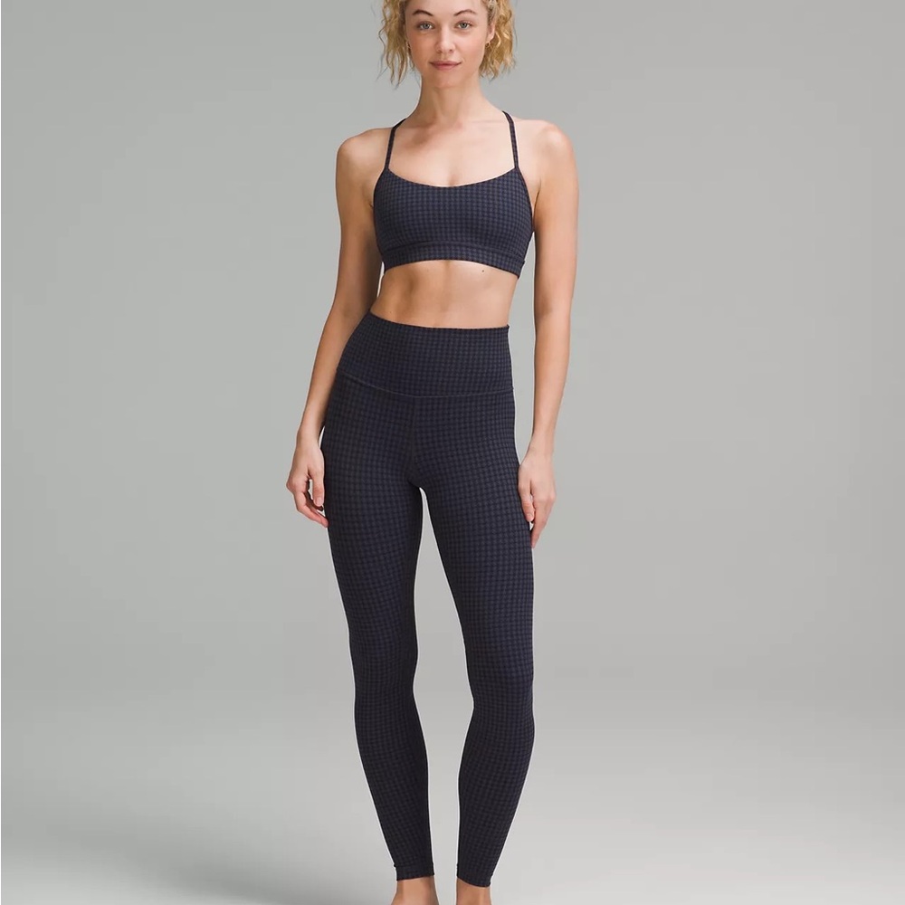 Lululemon Align High Rise Pant Legging 28” Micro Houndstooth Blue Multi NWT - Picture 5 of 7